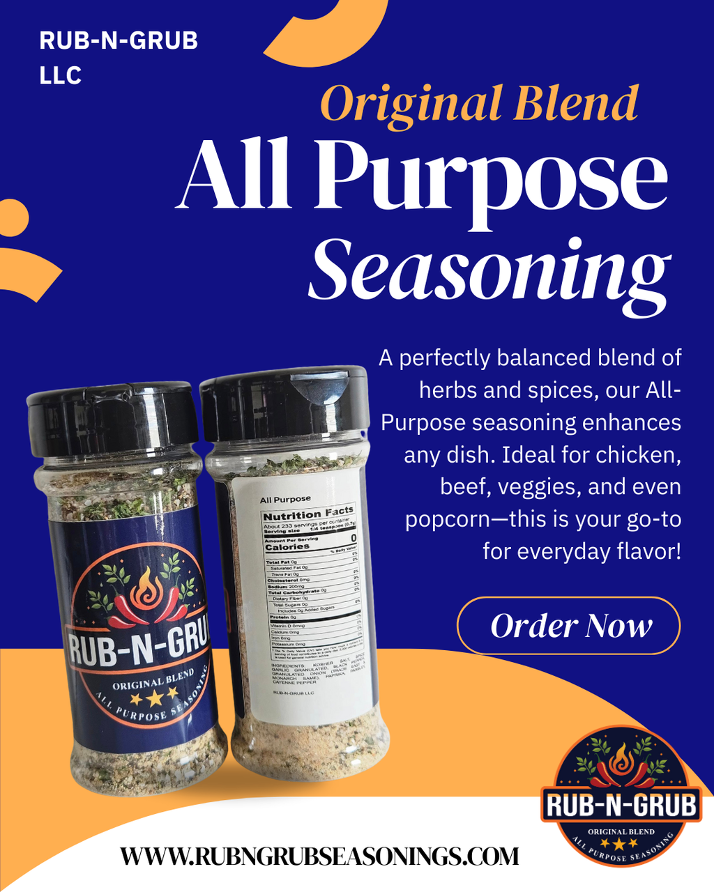 Original Blend ALL-PURPOSE Seasoning