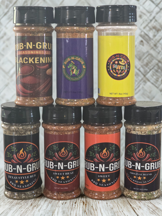 Ultimate Backyard BBQ Kit – All 7 Rub-N-Grub Flavors + Free Shipping