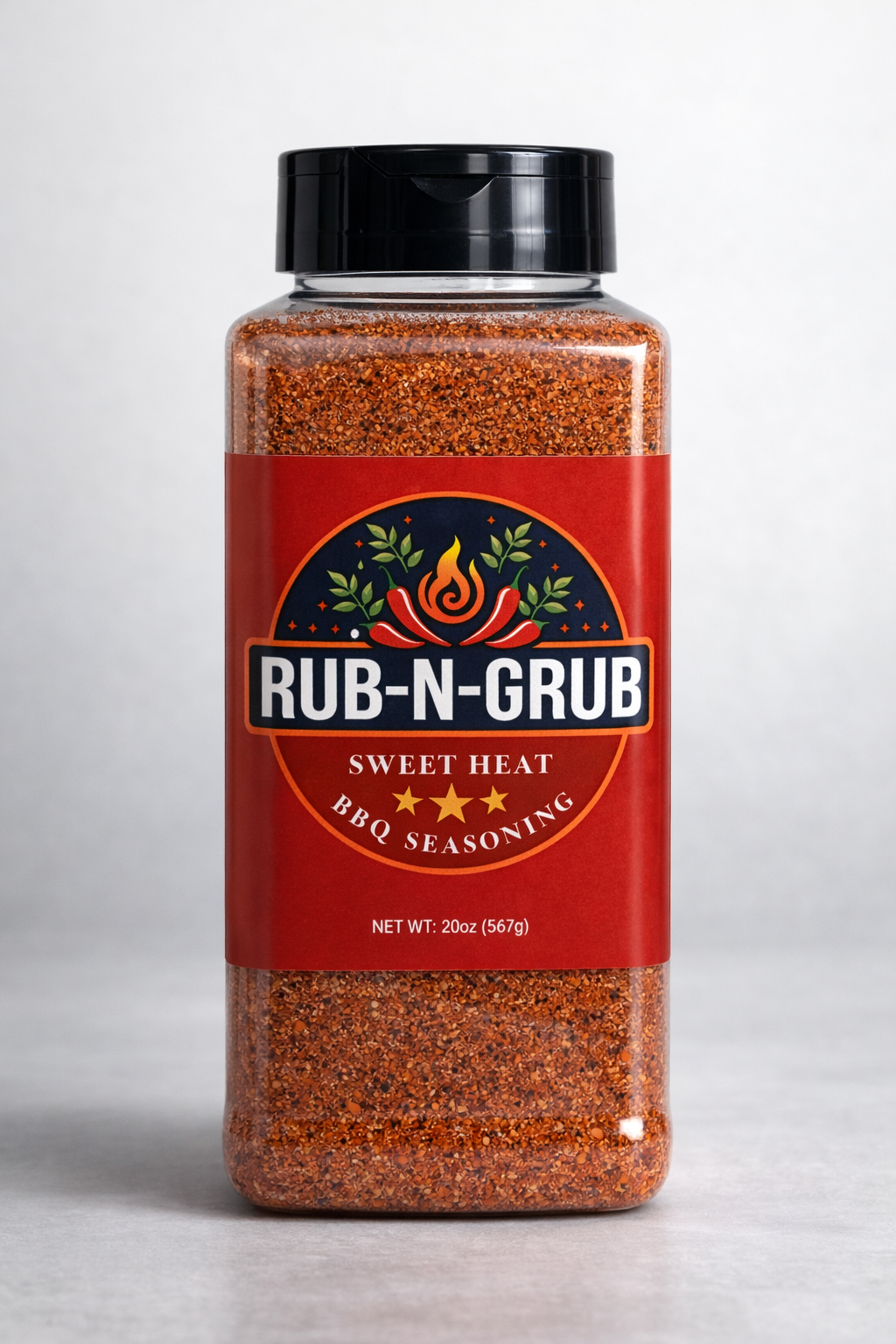 Rub-N-Grub Sweet Heat – Pitmaster Bottle (20 oz)